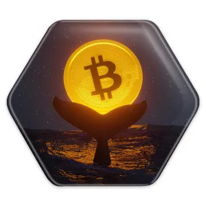 پیکسل شش ضلعی ارز دیجیتال بیت کوین