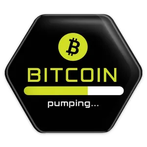پیکسل شش ضلعی ارز دیجیتال بیت کوین