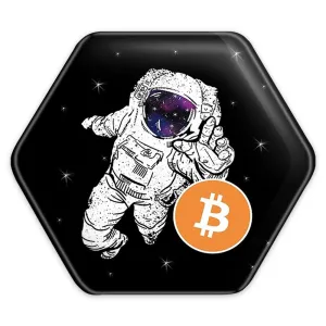 پیکسل شش ضلعی ارز دیجیتال بیت کوین