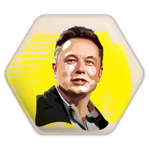 پیکسل شش ضلعی ایلان ماسک Elon Musk