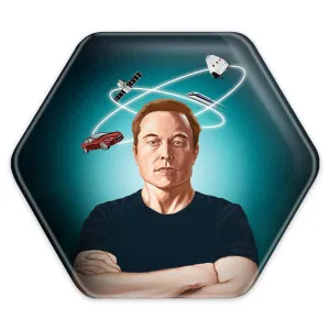 پیکسل شش ضلعی ایلان ماسک Elon Musk