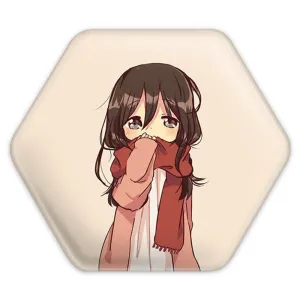 پیکسل شش ضلعی میکاسا آکرمن انیمه اتک آن تایتان Attack on Titan
