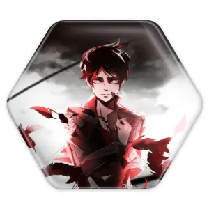 پیکسل شش ضلعی ارن یگر انیمه اتک آن تایتان Attack on Titan