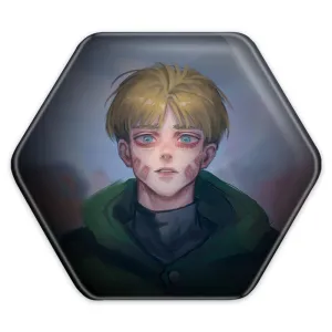 پیکسل شش ضلعی آرمین آرلرت انیمه اتک آن تایتان Attack on Titan