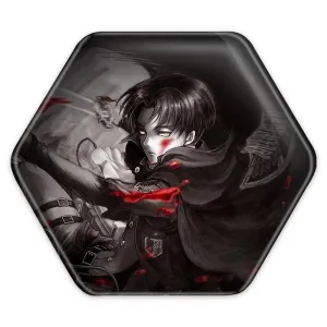 پیکسل شش ضلعی لیوای آکرمن انیمه اتک آن تایتان Attack on Titan