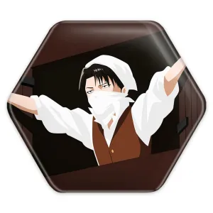 پیکسل شش ضلعی لیوای آکرمن انیمه اتک آن تایتان Attack on Titan