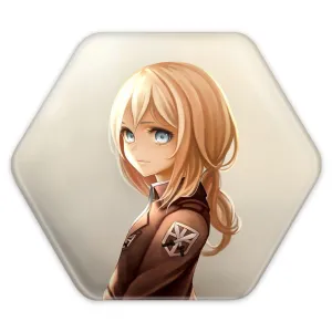 پیکسل شش ضلعی هیستوریا ریس انیمه اتک آن تایتان Attack on Titan