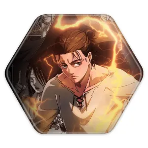 پیکسل شش ضلعی ارن یگر انیمه اتک آن تایتان Attack on Titan