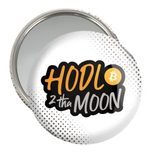 آینه جیبی HODL Bitcoin 2 The Moon