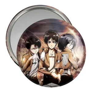 آینه جیبی ارن و میکاسا و لیوای انیمه اتک آن تایتان Attack on Titan
