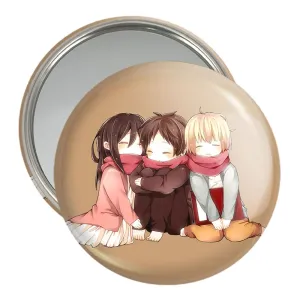 آینه جیبی ارن و میکاسا و آرمین انیمه اتک آن تایتان Attack on Titan