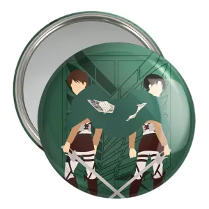آینه جیبی ارن و لیوای انیمه اتک آن تایتان Attack on Titan