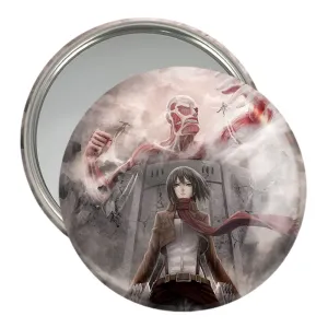 آینه جیبی میکاسا و تایتان غول آسا انیمه اتک آن تایتان Attack on Titan
