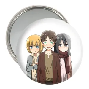 آینه جیبی ارن و میکاسا و ارمین انیمه اتک آن تایتان Attack on Titan