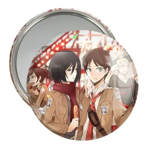 آینه جیبی ارن و میکاسا انیمه اتک آن تایتان Attack on Titan