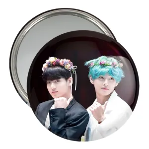 آینه جیبی  تهیونگ و جونگ کوک ویکوک گروه بی تی اس BTS
