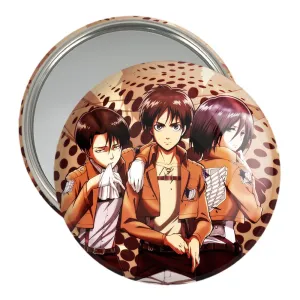 آینه جیبی میکاسا و ارن و لیوای انیمه اتک آن تایتان Attack on Titan
