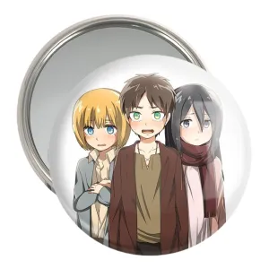 آینه جیبی میکاسا و ارن و ارمین انیمه اتک آن تایتان Attack on Titan