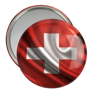 آینه جیبی پرچم سوئیس