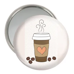 آینه جیبی قهوه Coffee