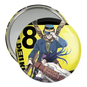 آینه جیبی سایچی انیمه کامویی طلایی Golden Kamuy