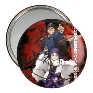 آینه جیبی سایچی و اسیرپا انیمه کامویی طلایی Golden Kamuy