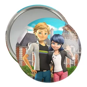 آینه جیبی دختر کفشدوزکی و پسر گربه ای