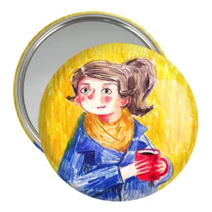 آینه جیبی دختر