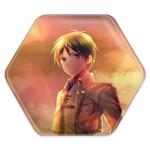 پیکسل شش ضلعی ارن یگر انیمه اتک آن تایتان Attack on Titan