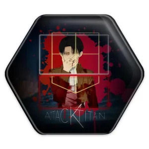 پیکسل شش ضلعی لیوای آکرمن انیمه اتک آن تایتان Attack on Titan