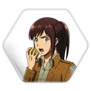 پیکسل شش ضلعی ساشا براوس انیمه اتک آن تایتان Attack on Titan