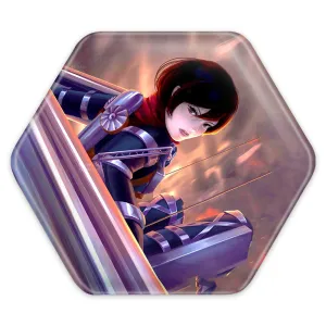 پیکسل شش ضلعی میکاسا آکرمن انیمه اتک آن تایتان Attack on Titan