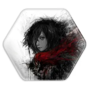 پیکسل شش ضلعی میکاسا آکرمن انیمه اتک آن تایتان Attack on Titan