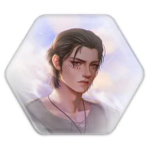 پیکسل شش ضلعی ارن یگر انیمه اتک آن تایتان Attack on Titan