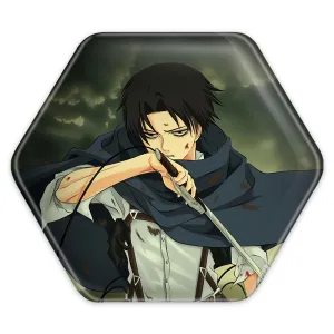 پیکسل شش ضلعی لیوای آکرمن انیمه اتک آن تایتان Attack on Titan