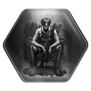 پیکسل شش ضلعی لیوای آکرمن انیمه اتک آن تایتان Attack on Titan