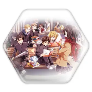 پیکسل شش ضلعی ارن در مدرسه انیمه اتک آن تایتان Attack on Titan