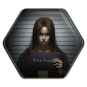 پیکسل شش ضلعی ارن یگر انیمه اتک آن تایتان Attack on Titan