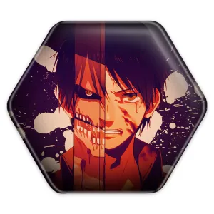 پیکسل شش ضلعی ارن یگر انیمه اتک آن تایتان Attack on Titan