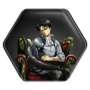 پیکسل شش ضلعی لیوای آکرمن انیمه اتک آن تایتان Attack on Titan