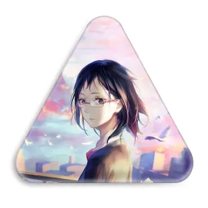 پیکسل مثلثی کیوکو شیمیزو انیمه آبشار سرنوشت هایکیو کاگیاما