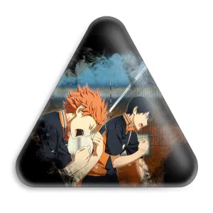 پیکسل مثلثی کاگیاما و هیناتا انیمه آبشار سرنوشت هایکیو کاگیاما