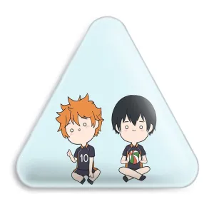 پیکسل مثلثی کاگیاما و هیناتا انیمه آبشار سرنوشت هایکیو کاگیاما