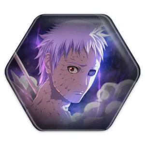 پیکسل شش ضلعی اوچیها اوبیتو انیمه ناروتو Naruto