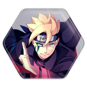 پیکسل شش ضلعی بوروتو اوزوماکی انیمه ناروتو  Naruto