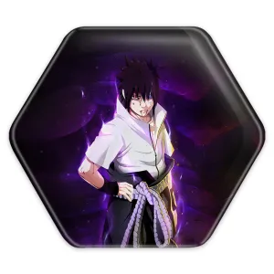 پیکسل شش ضلعی ناروتو و ساسکه انیمه ناروتو Naruto