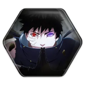 پیکسل شش ضلعی اوبیتو انیمه ناروتو Naruto