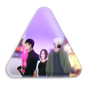پیکسل مثلثی کاکاشی و رین و اوبیتو انیمه ناروتو Naruto