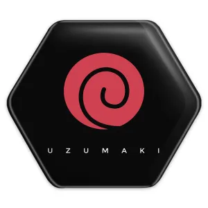 پیکسل شش ضلعی خاندان اوزوماکی انیمه ناروتو Naruto