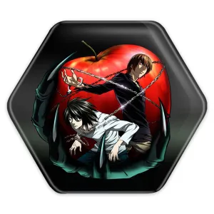 پیکسل شش ضلعی لایت و ال انیمه دفترچه مرگ Death Note